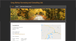 Desktop Screenshot of gregbishopsurveying.com