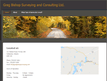 Tablet Screenshot of gregbishopsurveying.com